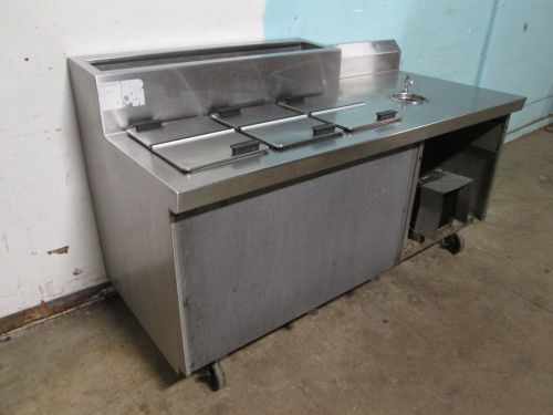 &#034;randell&#034; hd commercial ice cream dipping freezer with refrigerated topping rail for sale