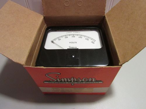 Simpson Instruments Model 29 Cat. No. 7750 DC Volts: 0-300  OHMS/Volts: 1000