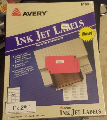 Avery 8160/5160 - Ink Jet Labels - White - 750 labels-
							
							show original title