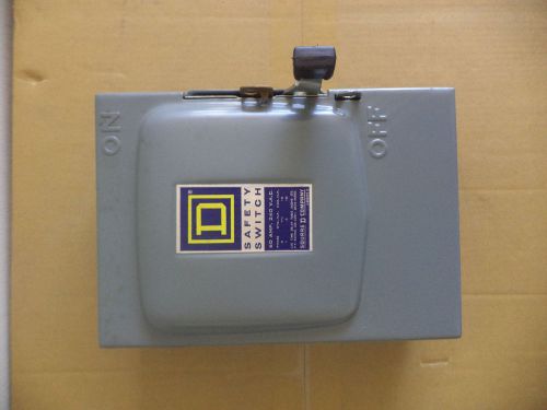 Square D D-222N Safety Switch Disconnect Fusible 60 AMP 240 VAC D222N NEW