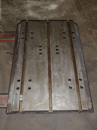 34&#034; x 24&#034;  x 3.25&#034; Steel Welding T-Slotted Table Cast iron Layout Plate T-Slot