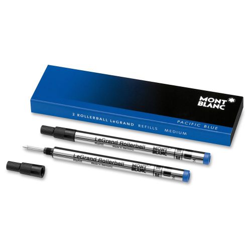 Montblanc Rollerball Pen Refill - Medium Point - Pacific Blue - 2 / Pack