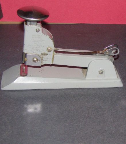 Swingline No. 13 Grey Heavy Duty Steel Vintage Stapler Uses 1/4 to 1/2&#034; staples