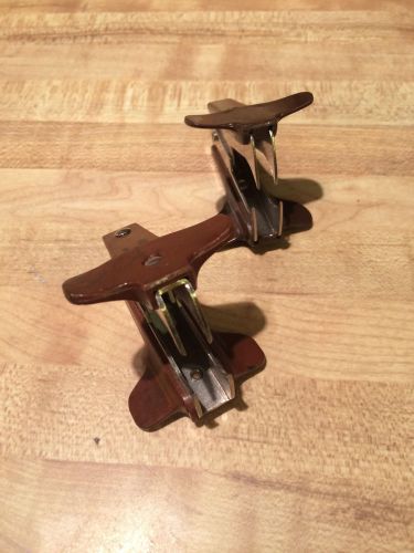 Set of 2 Excellent Heavy Duty Handheld Size Staple Removers - Brown