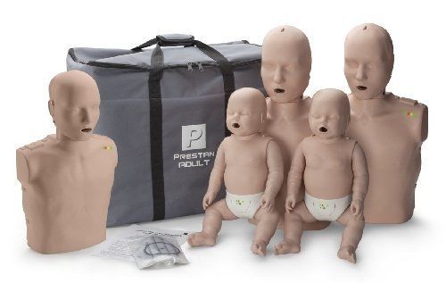 Prestan products prestan family pack of cpr manikins (2 adults, 1 child, &amp; 2 for sale
