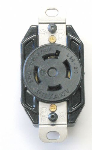 Hubbell Bryant L14-20 Locking Receptacle Outlet L14-20R 20A 125/250V 71420FR