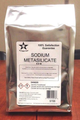 Sodium metasilicate 25 lb pack consists of 5- 5 lb packs for sale