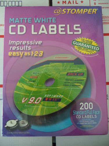 stomper 200 matte white cd labels 072782981242 DESIGN PRINT APPLY NIB 400 SPINE
