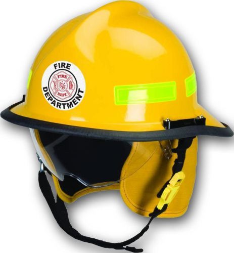 3M Reflective 3&#034; Round Fire/Rescue/EMS Helmet Front Decal - Fire Dept.