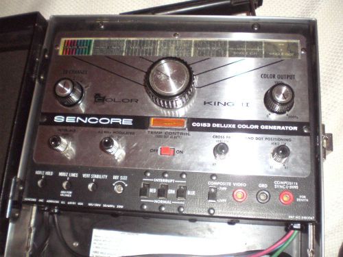 Vintage TV repair equipment Sencore CG153 Deluxe Color King II Generator