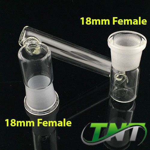 18mm Female to 18 Female Drop Down Adapter Connector Glass Dropdown (LGT-25)