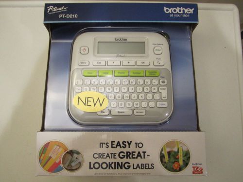 NEW Brother P-Touch PT-D210 Easy Compact Label Maker QWERTY Keyboard