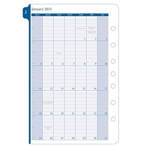 Day-timer daytimer garden path daily planner refill 2015, 5.5 x 8.5 inches page for sale