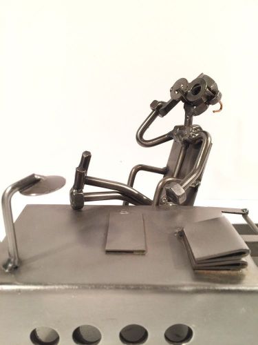 HINZ &amp; KUNST Steel Executive Office Desk Sculpture Art  - Made In Germany, Rare