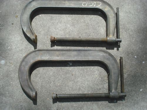2 ARMSTRONG 78-412 C-Clamps. Heavy Duty 12&#034; Deep Throat Welding Fabrication USA