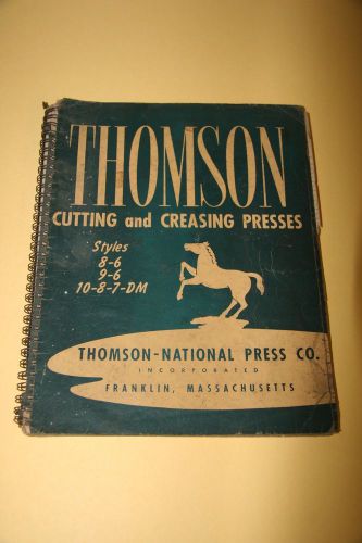 thomson cutter &amp; creaser parts list