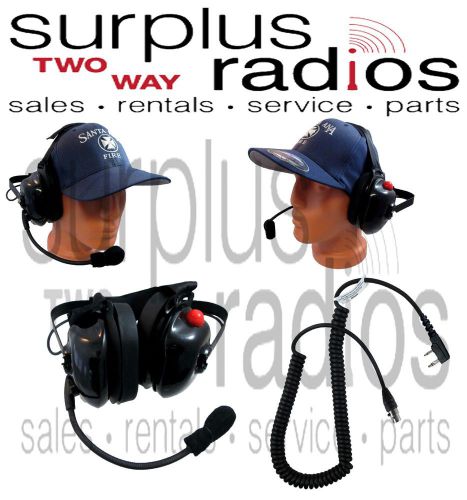 New dual ear racing headset for kenwood nx320 nx220 tk3360 tk2360 tk3312 tk2312 for sale