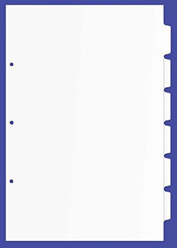 11x17 6 Tabbed Dividers, 17 x 11 Inches, Pack of 48, White 690804