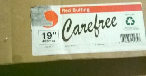 19&#034;RED BUFFING FLOOR PADS CAREFREE (5 Pads per case)
