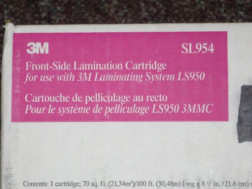 NOS 3M SL 954, Front-Side Laminatation Refill Cartridge SL954, 8-1/2&#034; x 100&#039;