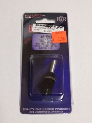 SPDT Red LED Toggle Switch - 3 Amp, 125 VAC - Calrad 40-593