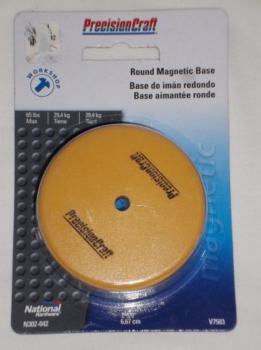 Precision Craft 2-5/8&#034; Round Magnetic Base Magnet 65 lb. Capacity, V7503