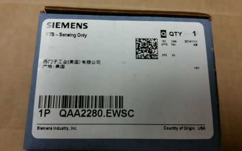 SIEMENS -QAA2280.EWSC     RTS SENSOR - SENSING ONLY    - NEW IN BOX !!