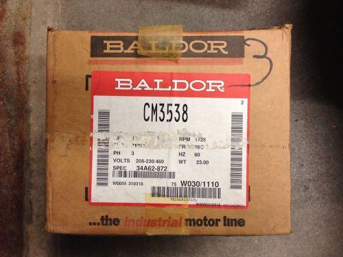 Baldor CM3538 1/2hp 1725rpm 3ph Motor 34A62-872