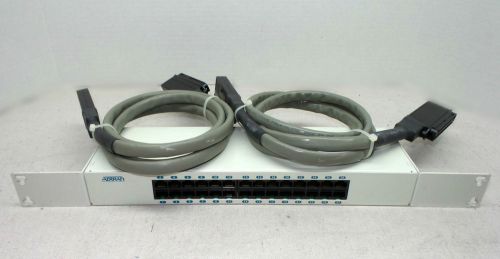 Adtran MX2800 MX2820 1200291L1 28 Port Patch Panel w/ 2 Cables &amp; Ext. Rack Ears