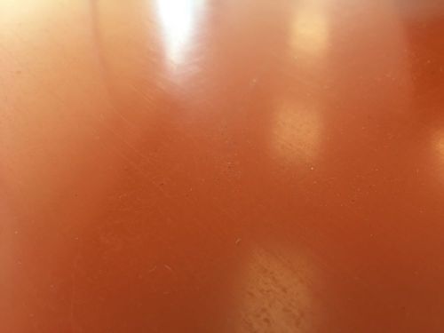 Silicon rubber sheet high temp solid red/orange commercial grade 1/4&#034; x 4.5&#034;x25&#034; for sale