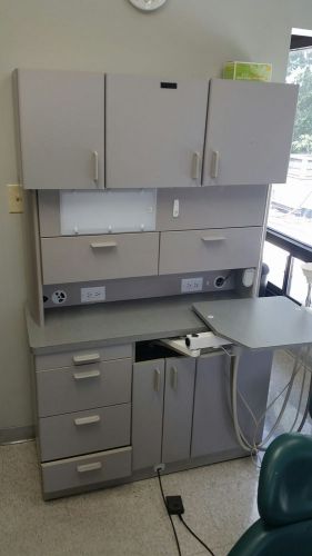Biotec 2 Rear Delivery Cabinets, 1 Center Console Cabinet, 1 Side Sink &amp; Upper