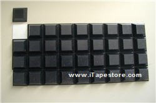 3m bumpon sj5023 black bumper/spacer pad - square shaped bumper - 0.81 in width for sale