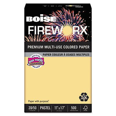 FIREWORX Colored Paper, 20lb, 11 x 17, Boomin&#039; Buff, 500 Sheets/Ream