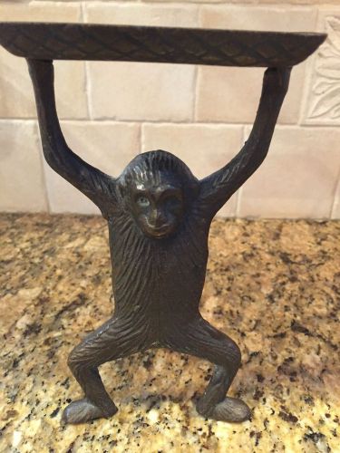 Vintage Brass Monkey Business Card Holder - Free Shipping