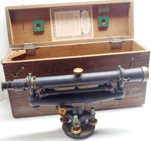 1946 c. l. berger &amp; sons level with wooden carrying case for sale