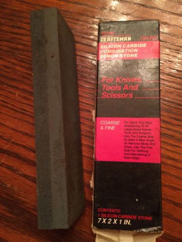 Bench Stone CRAFTSMAN Silicon Carbide Combination Finest Knives-Tools-Scissors