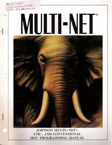Johnson Programming Manual MULTI-NET LTR &amp; CONVENTIONAL