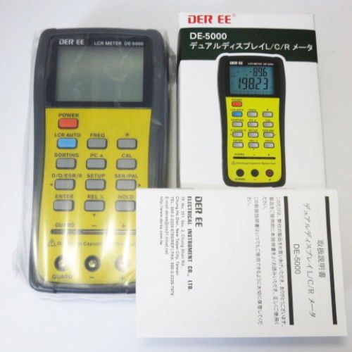 New DER EE DE-5000 High Accuracy Handheld LCR Meter from Japan