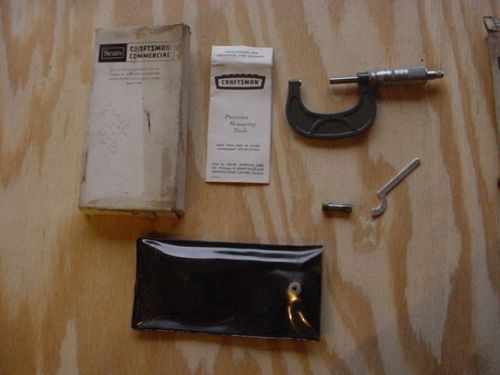 NOS Craftsman 0-2&#034; micrometer OD machinist tools