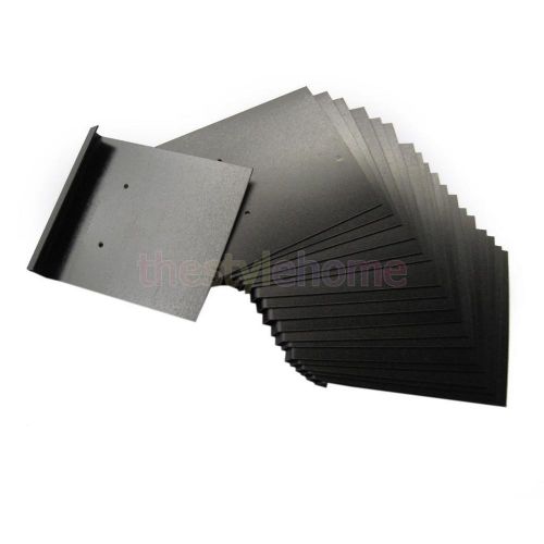 100 black pvc earings ear studs jewelry display hanging cards tags 2 x 2.2&#034; for sale