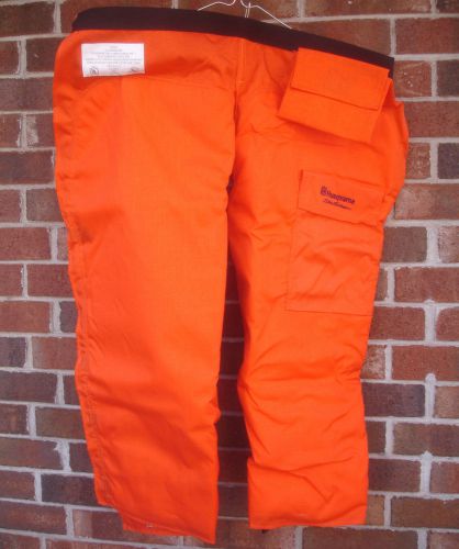 Husqvarna Chain Saw Safety Chaps Logger Tree Trimmer Protective Open Back Pants