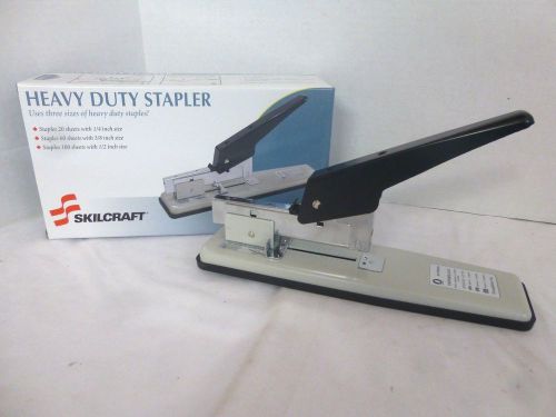 Skilcraft Heavy Duty Office Desk 100 Sheet Capacity 3/8, 1/4, 1/2&#034; Stapler #514