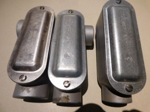 (lot of 3)1 of of each appleton ll125-a, lr125-a, lb125-a new without packaging for sale