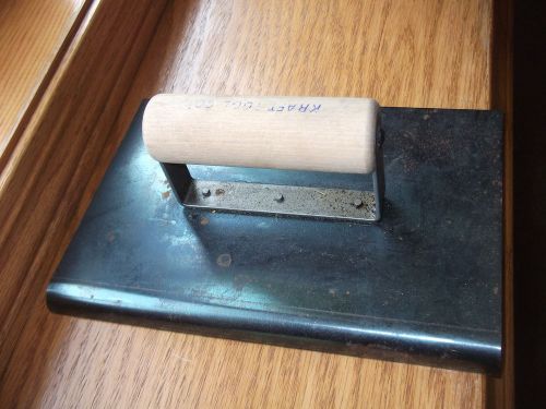 Kraft Tool Co.  6-inch x 9 -inch   Hand Edger/Groover.    works great in Cement!