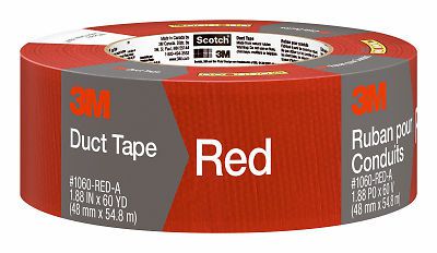 3M 1060-RED-A Colored Cloth Tape-1.88&#034;X60YD RED DUCT TAPE