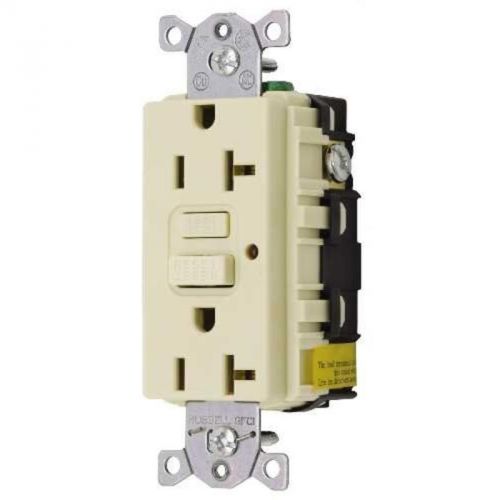 Gfci 20A Comm Led Ivory HUBBELL ELECTRICAL PRODUCTS GF20ILA 883778113604