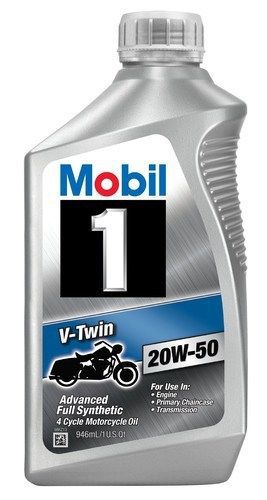 Mobil 1 96936 20w-50 v-twin synthetic motocycle motor oil - 1 quart (pack of 6) for sale