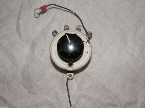 Ohmite shorting type power tap switch t504-s with knob for sale