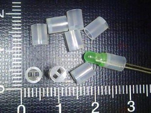100 Pcs White Plastic Socket Holder Support 5mm LED DIY New