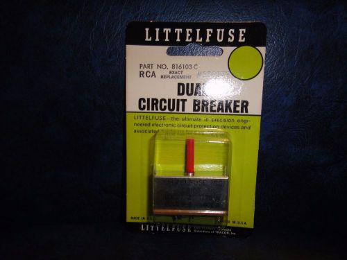 NOS Littlefuse Dual Circuit Breaker Part No. # 816103C   1.75A &amp; .400A